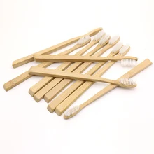 DR. PERFECT 50 шт./лот квадратная стильная бамбуковая Зубная Щетка Оптом Экологичная деревянная бамбуковая зубная щетка для ухода за полостью рта с мягкой щетиной