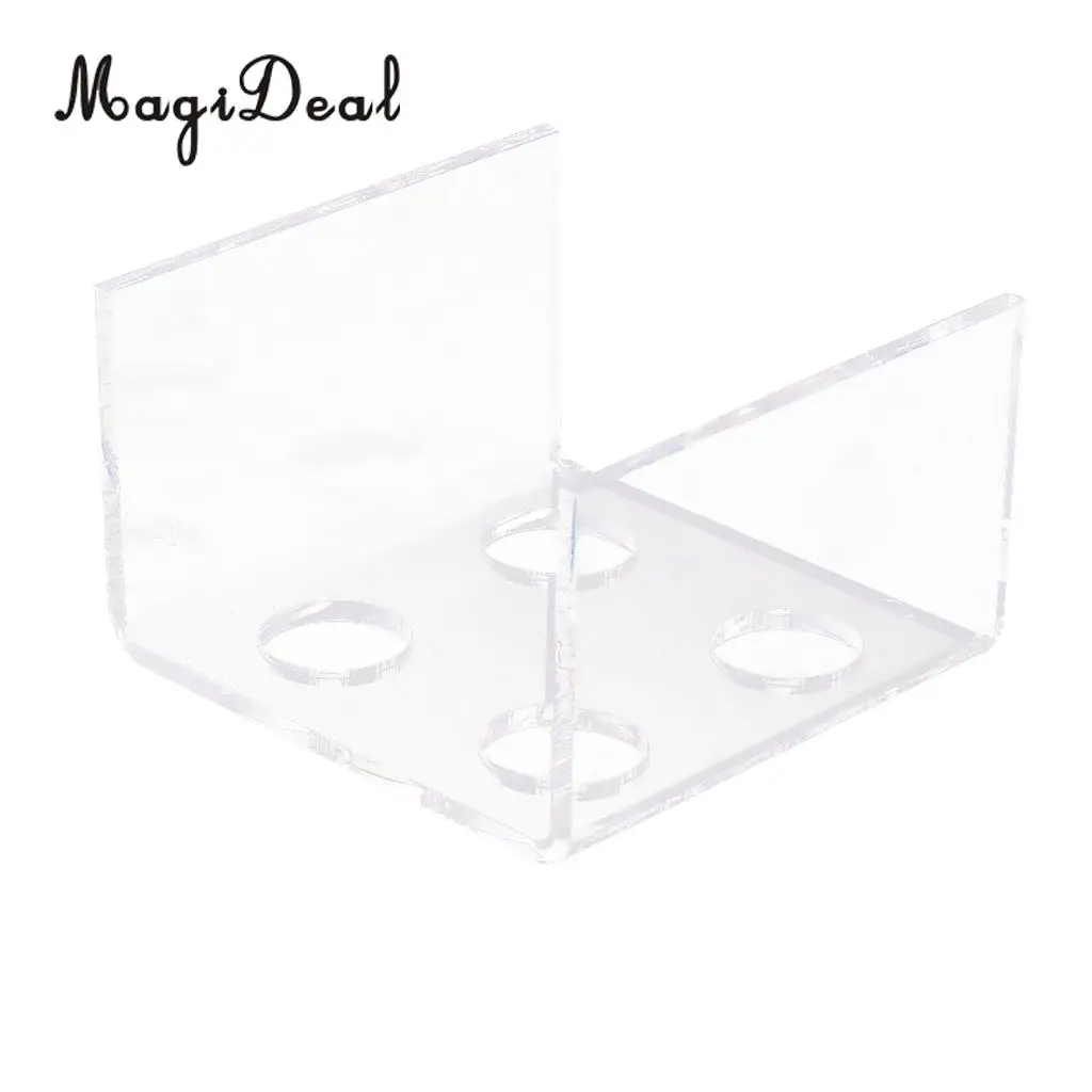 MagiDeal MagiDeal 4 Holes Acrylic DIY Lipstick Mould Holder Lip Blam Mold Stand High quanlity Transparent Lipstick Balm Tools