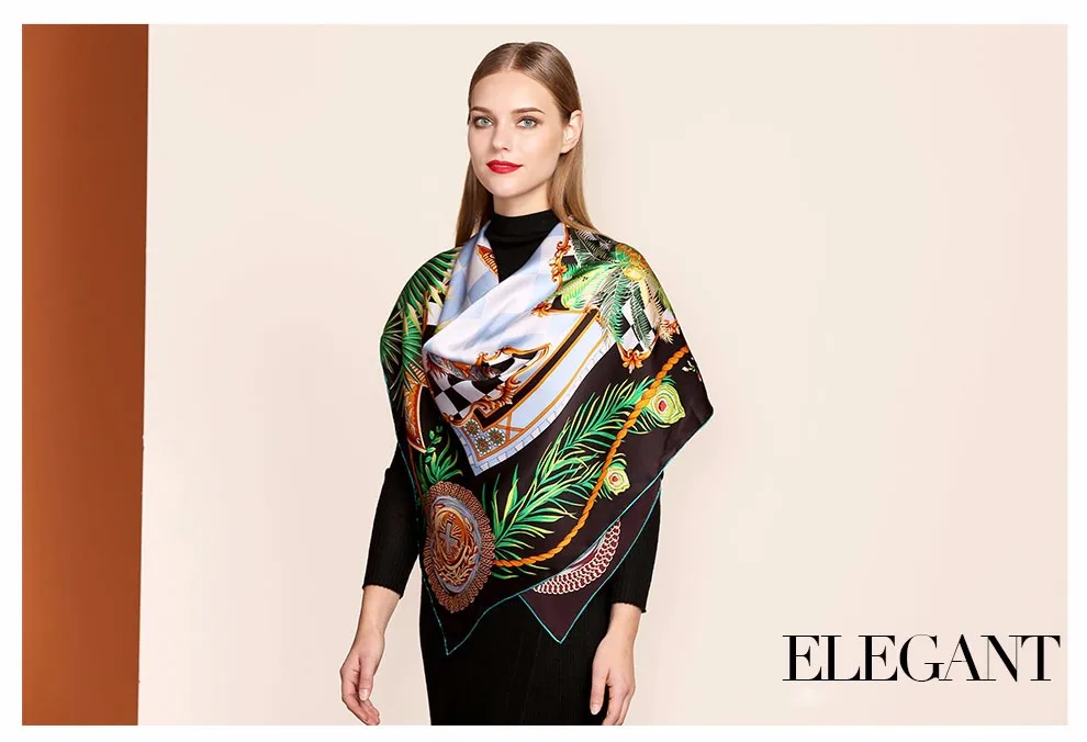 [BAOSHIDI] шелковый шарф, 16 момме, толстые 106*106 см, бесконечные квадратные шарфы, ручная работа, ручная печать, модная женская шаль
