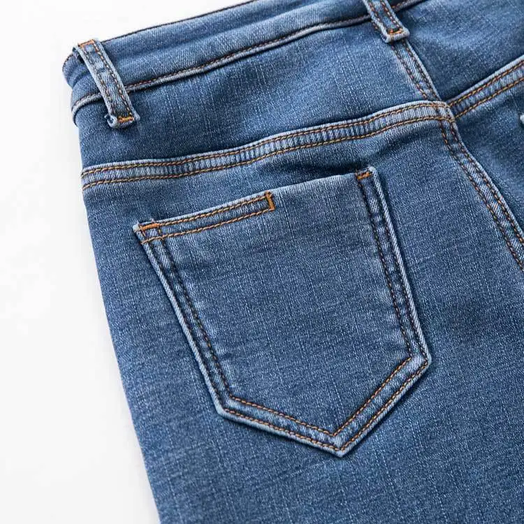 MIND FEET для женщин джинсы для эластичный тонкий плюс размеры джинсовые узкие брюки бархат утолщение дамы женский стрейч узкие