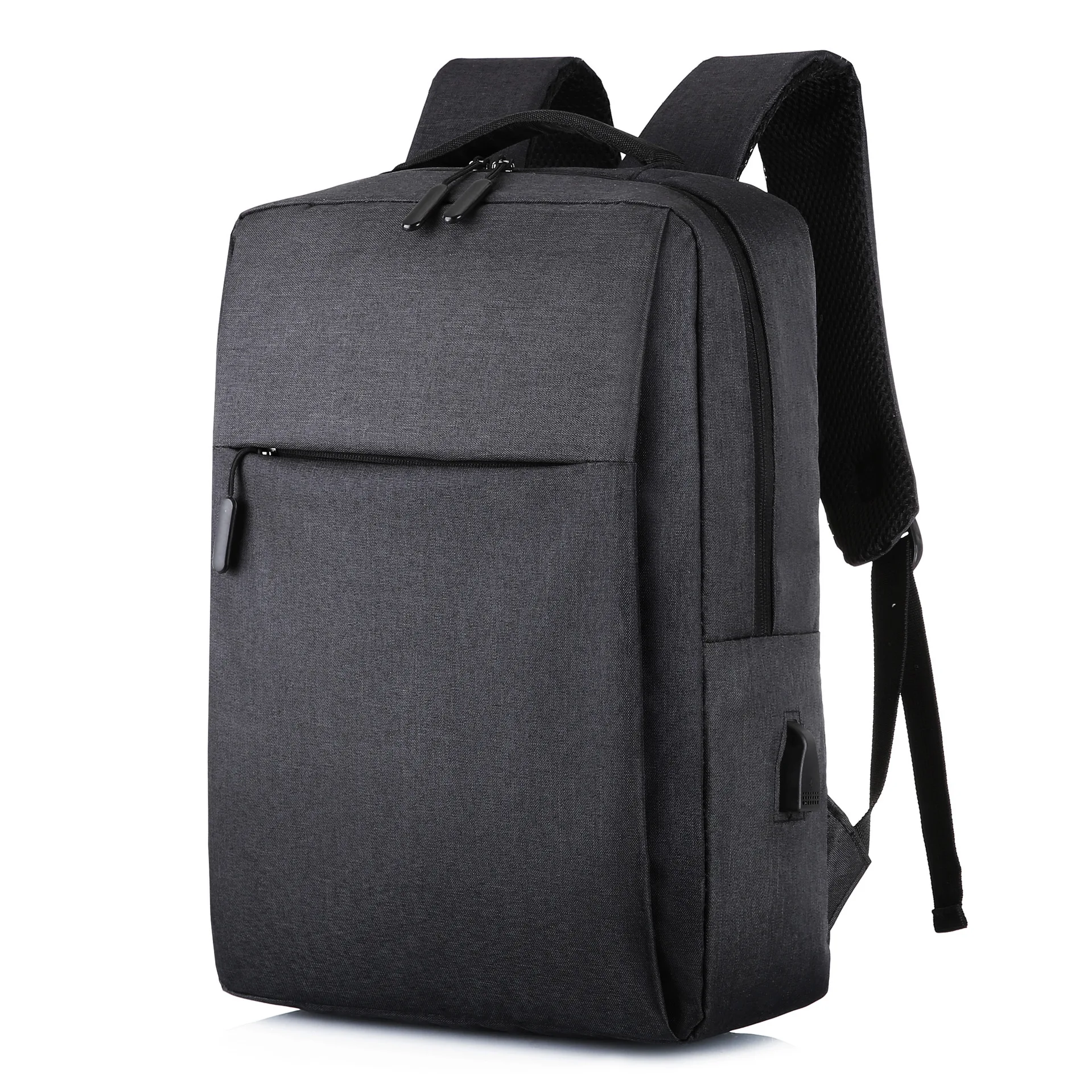 

Backpack USB Shoulder Backpack Simple Business Leisure Shoulder Pack for Women and Men