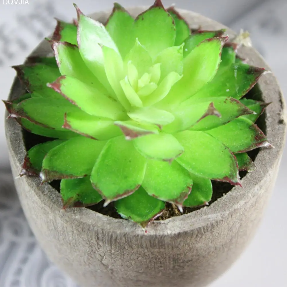 Mini Simulation Succulent Bonsai Landscape Retro Bonsai Plants With