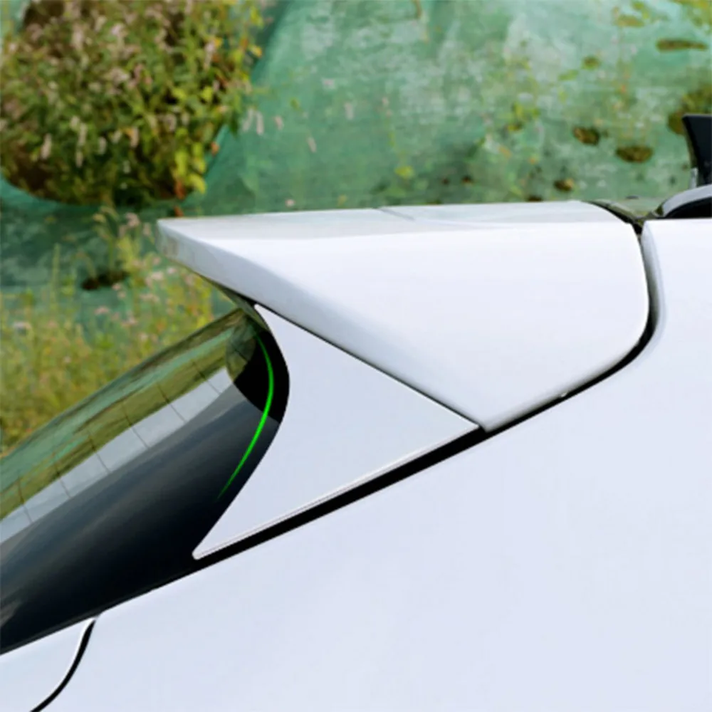 

Color My Life Car Styling for Hyundai Tucson 2016 2017 2018 ABS Chrome Rear Window Spoiler Cover Side Triangle Trim Stickers