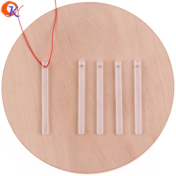 

Cordial Design 100Pcs 5*65MM Matte Beads (Shown As Picture) Clear Square Stick Acrylic Beads For Earring Jewelry Suppliers