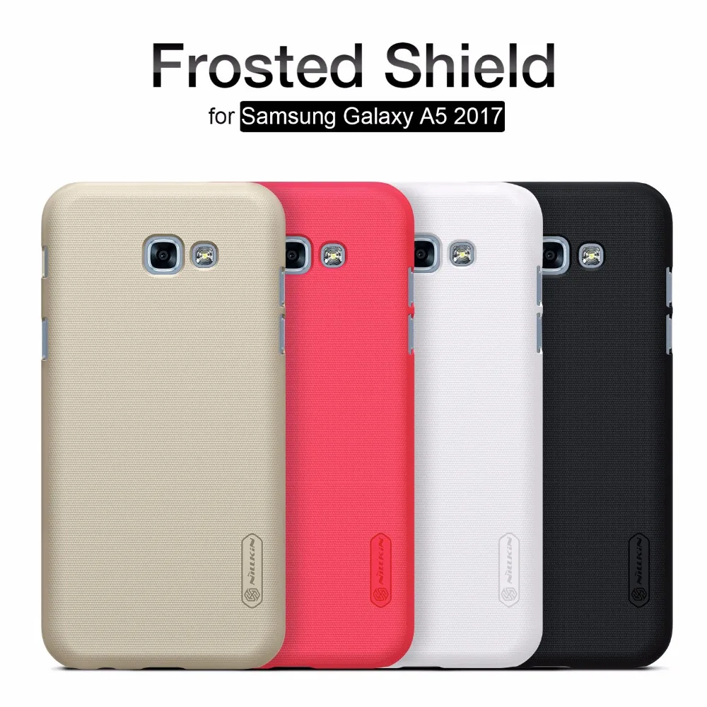 

for Samsung Galaxy A5 2017 A520 A520F Nillkin Super Frosted Shield Hard Back Cover Case Nilkin Phone Case + Screen Protector