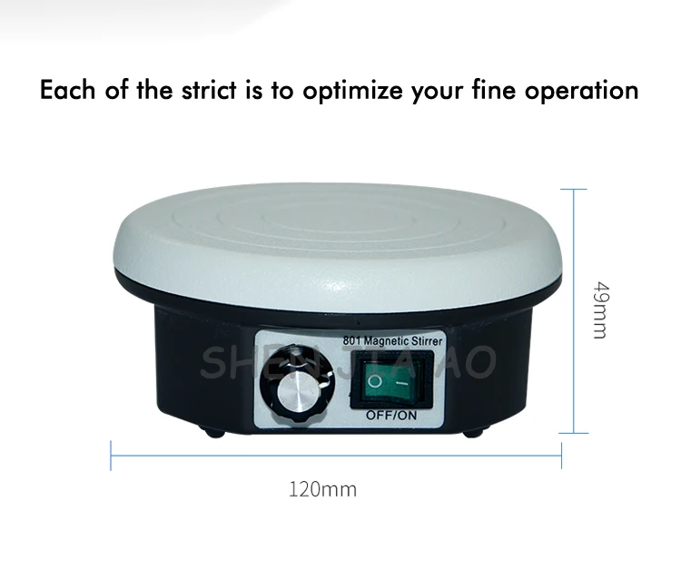 Лаборатории небольшой Электрический магнитная сила смеситель 801 Тип магнитной мешалкой лабораторное оборудование DC 9 В