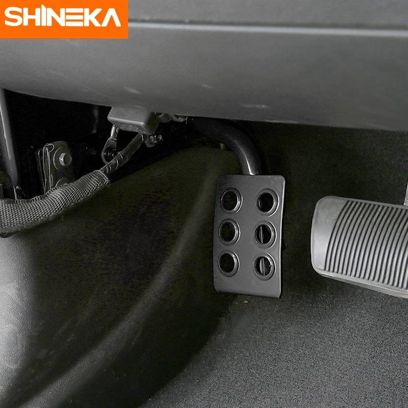 Металлическая педаль для салона автомобиля SHINEKA левая ног панель подходит Jeep