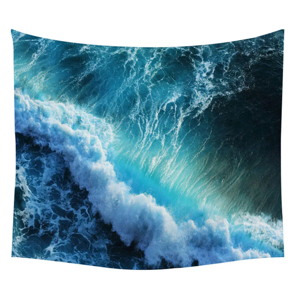Солнце гобелен с морской тематикой океан пляж настенный водный пейзаж украшение Голубое облако голубое покрывало полиэстер гобелены ручной работы - Цвет: GT-17-7