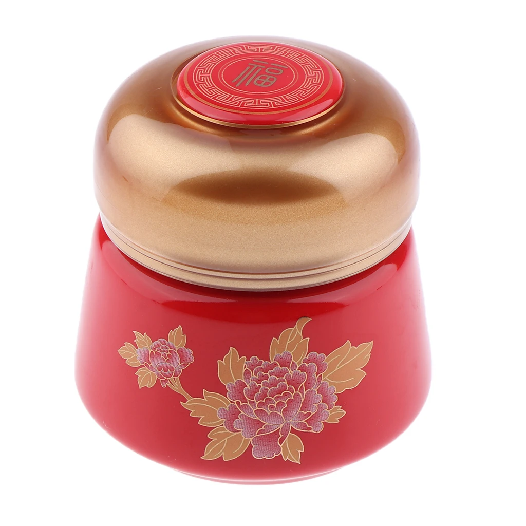 

Leakproof Empty Ceramic Loose Powder Makeup Cream Case Tea Tin Pot Ointment Containers Bottle