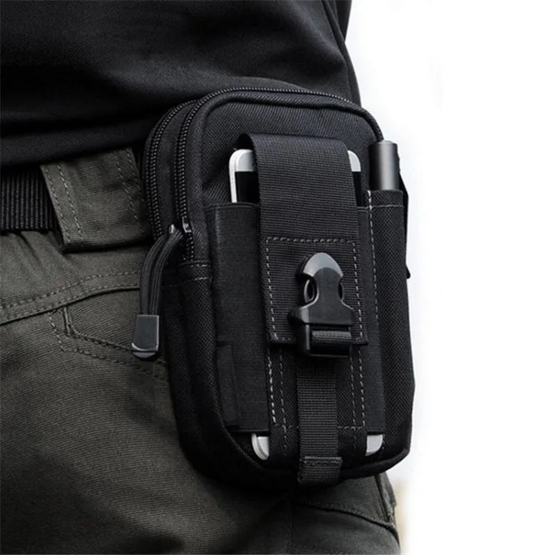 

New military Male Waist pack nylon hanging bags multi-function leisure water proof cell phone bag hanging bag chest package girl