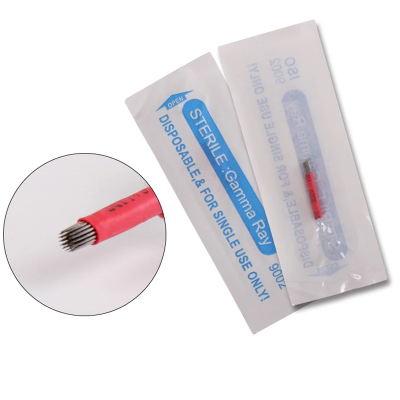 

Microblading Supplies Tattoo Needles 30rl Fog Round Disposable Blade Microblading for Permanent Makeup Eyebrow Lip 50pcs/lot