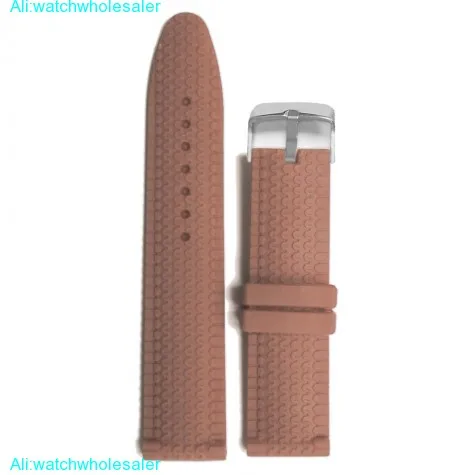24mm Smart Brown  Silicone Jelly Rubber Unisex  Watch Band Straps WB1070W24JB