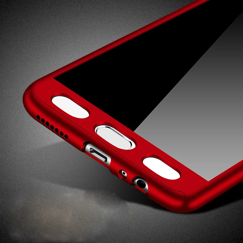 360 Full Honor 7A Russian version Shockproof Phone Cases For Huawei Y5 2018 Case With PC For Huawei Y5 2018 Prime Tempered Glass (1)