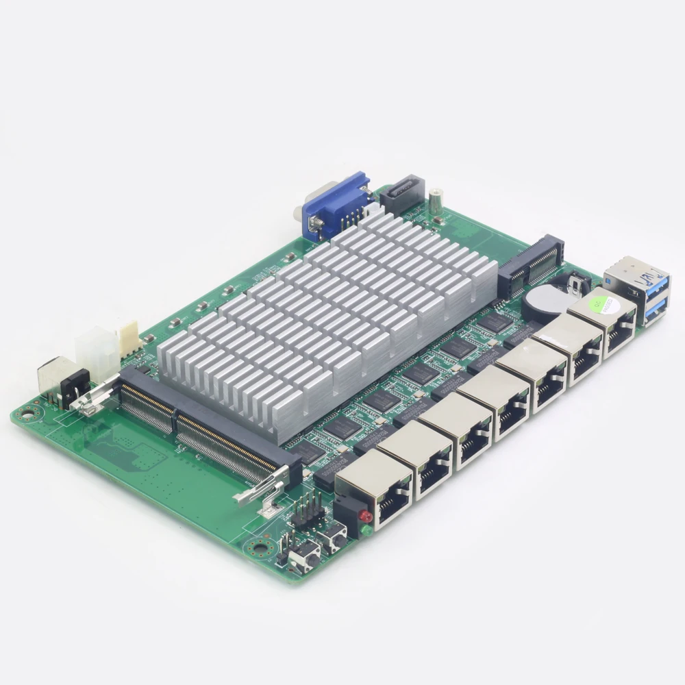 

Firewall Router Mini ITX Motheboard with Intel Celeron 1037U CPU 6 LAN 1000Mbps Gigabit Ethernet ports run Pfsense ROS