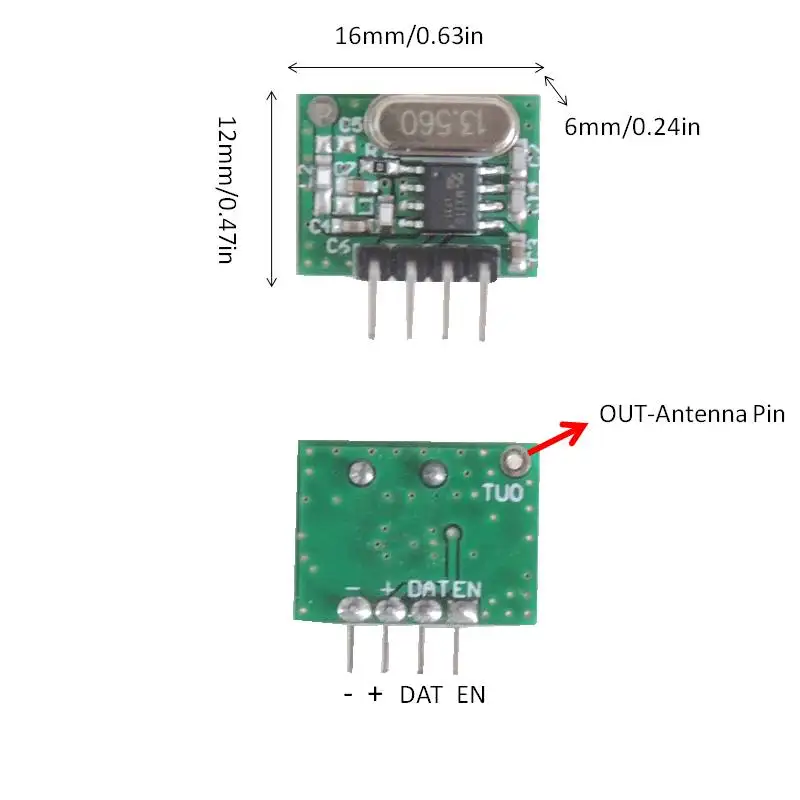 433 МГц RF передатчик и приемник модуль с антенной 3 комплекта для Arduino DIY kit 433 пульты дистанционного управления супергетеродина RF