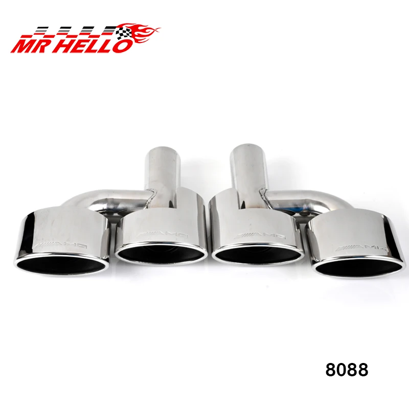 

Hot! FOR Mercedes Benz AMG C63 C65 W204 exhaust Muffler Tip Stainless Steel Pipe