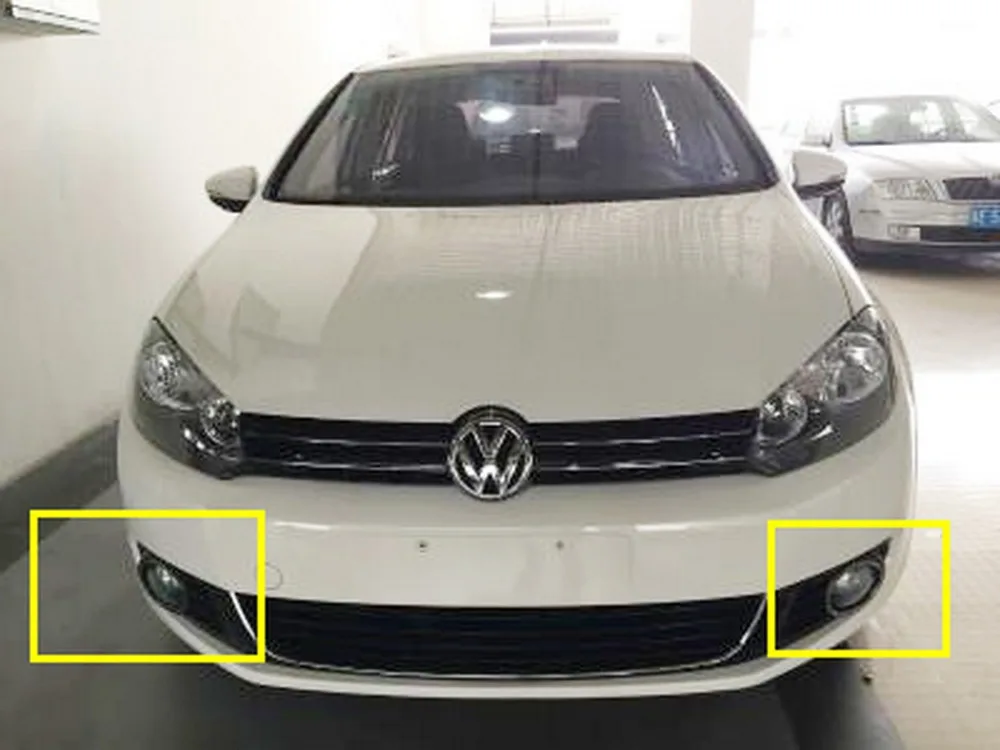 ANGRONG 2x передний бампер противотуманный светильник без лампы L + R для VW Jetta Golf MK6 Plus