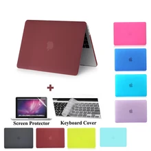 Модный матовый чехол для ноутбука Apple macbook 11, 12, 13, 15 дюймов, Air Pro, retina, чехол, сумка и Новая модель A1706/A1707/A1708