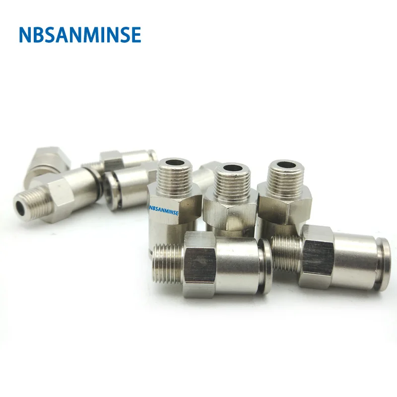 

10Pcs/lot MPC6-M5/M6 All Metal Fittings Outside Diameter 6 Thread Size M5/M6 Pneumatic Pipe Fitting(All Metal) Tube Connector