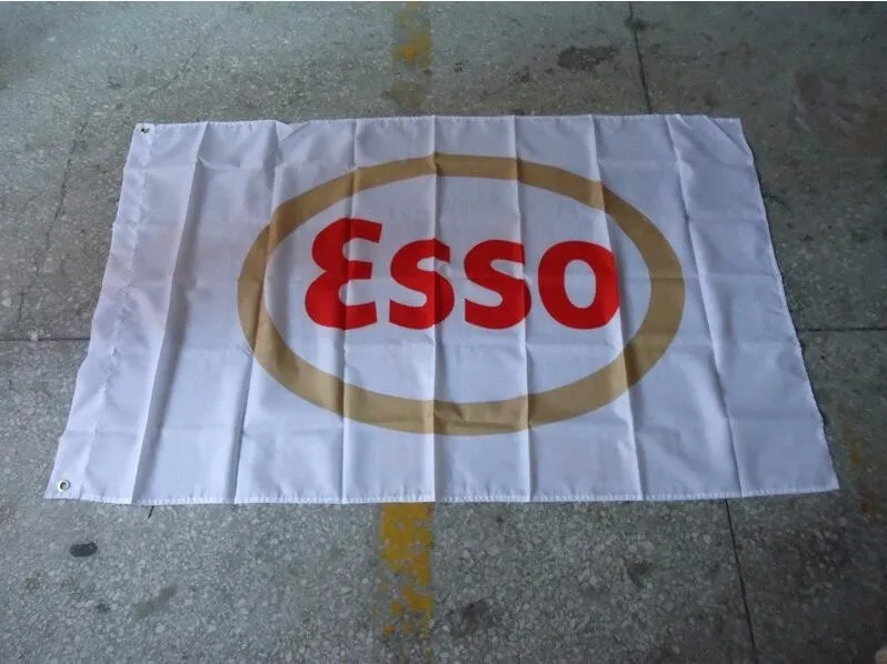 Esso флаг, можем обычай печатать файл, 90 Х 150 СМ размер, polyster, esso баннер
