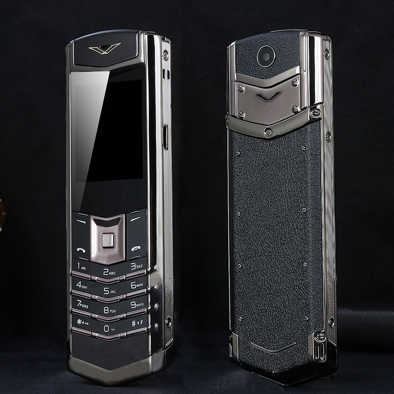 

2G GSM Unlock Bar Luxury BT Dial Metal Body FM Camera Signature Senior Mobile Phone Single Sim Good Signal K8+ Russian Key