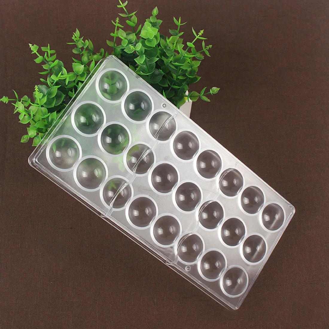1Pc 24 Holes Semi Sphere Chocolate Mould Polycarbonate Cake Mold Half