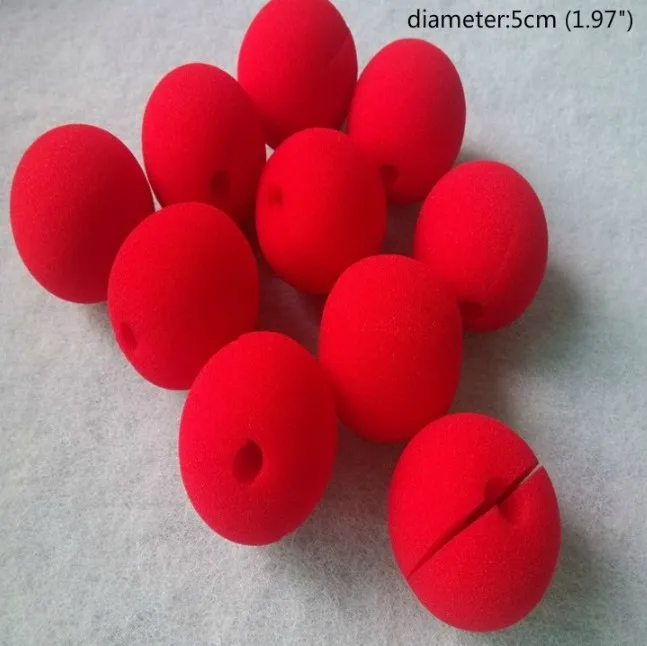 8Pcs/Lot Novelty Red Foam Clown Noses Circus Party Halloween Costume