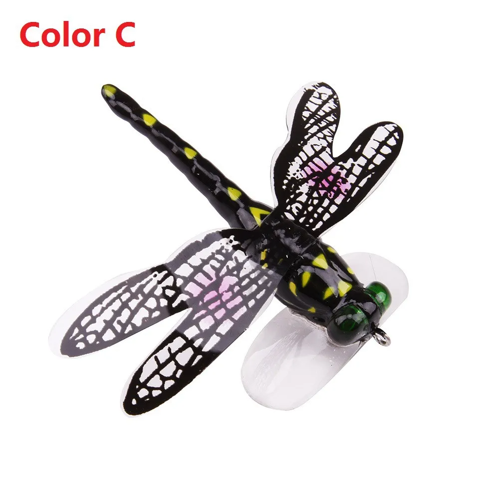 2019 fishing lure hair hook bionic cockroach fake bait insect lure bait water surface wave climbing fly bait crankbait 30J20 (10)