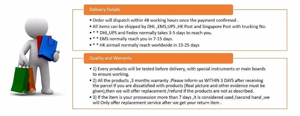 delivery details