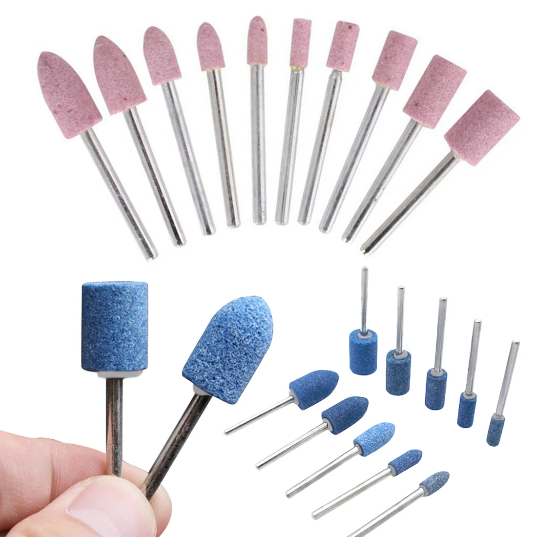 Набор абразивных камней Dremel 4000 3000 10 шт. 4 мм/5 мм/6 мм/8 мм/10 мм с хвостовиком 1/8 дюйма |