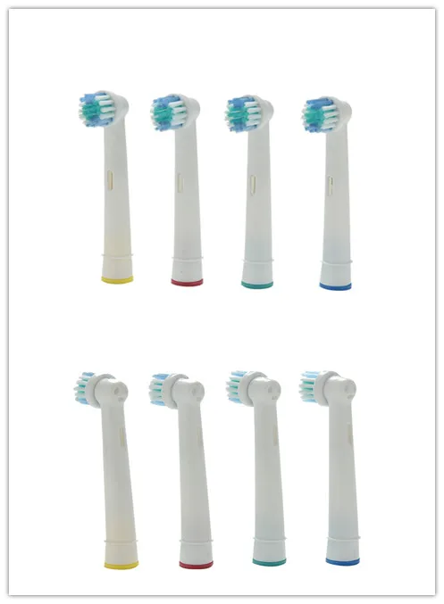 

4PCS Replacement Toothbrush Heads for Oral Hygiene B Cross Floss Action Precision Pulsonic Electric Soft-bristled Tooth Brushes