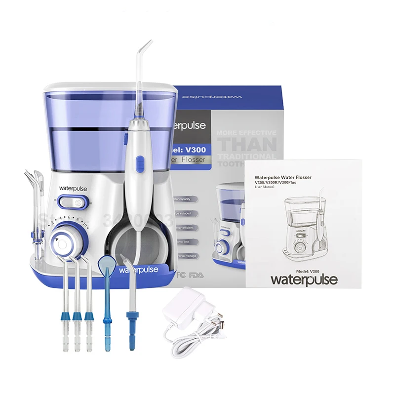 

Electric household Waterpulse V300 800ml Oral Irrigator 5pcs Tips Dental Water Flosser Water Floss Oral Hygiene Dental Flosser