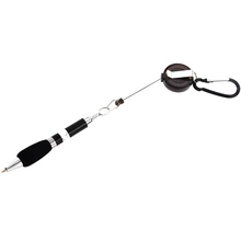 Черный Выдвижной рулеткой Ручка ремешках и карабин