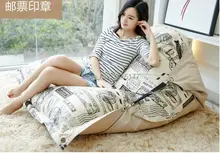 Factory Direct Custom Lazy Chair Creative Leisure Bean Bag Red Stamps Seal Swim Spa Sofa Lazy Bones