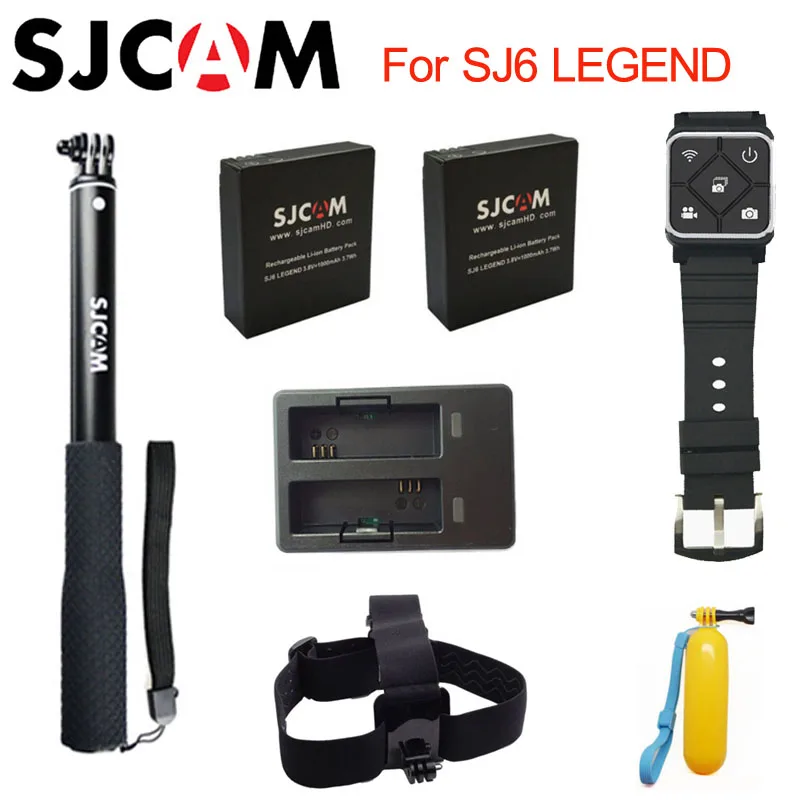 SJCAM SJ6 Legend аксессуары батарея селфи палка монопод наручный Пульт Двойной зарядное устройство для SJ CAM SJ6 Легенда Экшн-камера