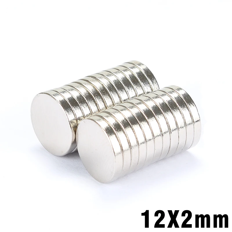 

20Pcs 12x2mm N35 Neodymium Magnet Small Round Permanent NdFeB Disc Super Powerful Strong Magnetic Magnets