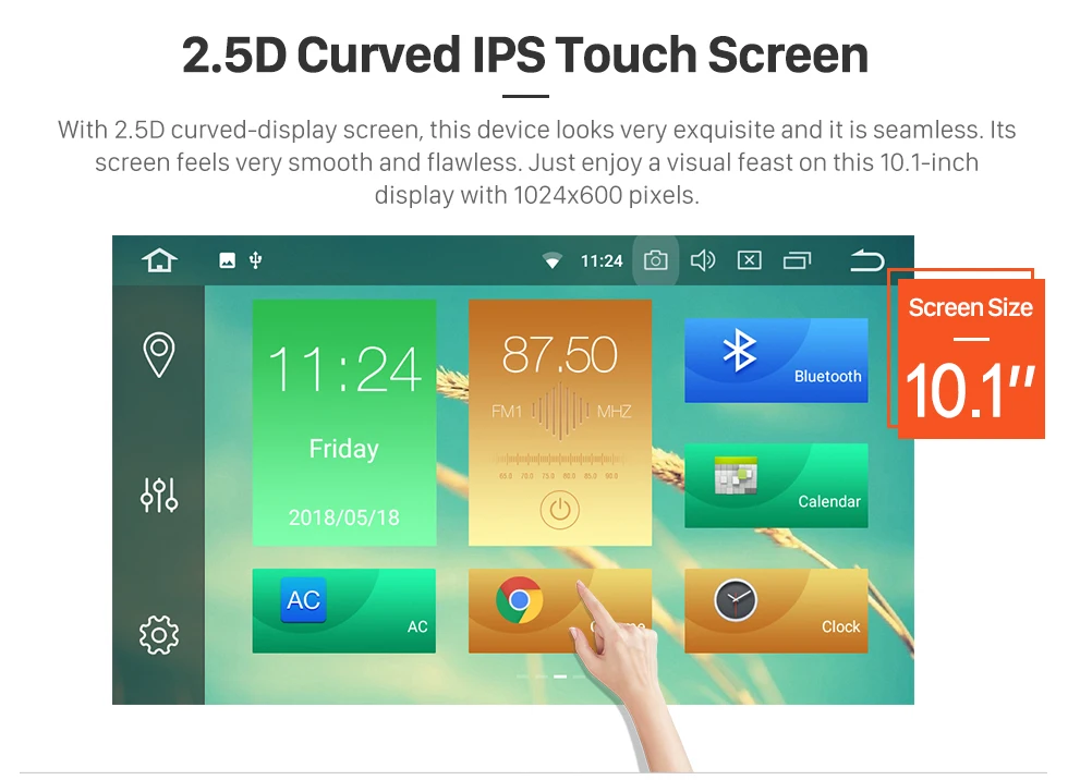 Flash Deal Seicane 10.1 inch Android 8.1/8.0 1Din Car Radio For 2007-2013 Honda FIT Touchscreen GPS Multimedia Player Wifi Head Unit 4