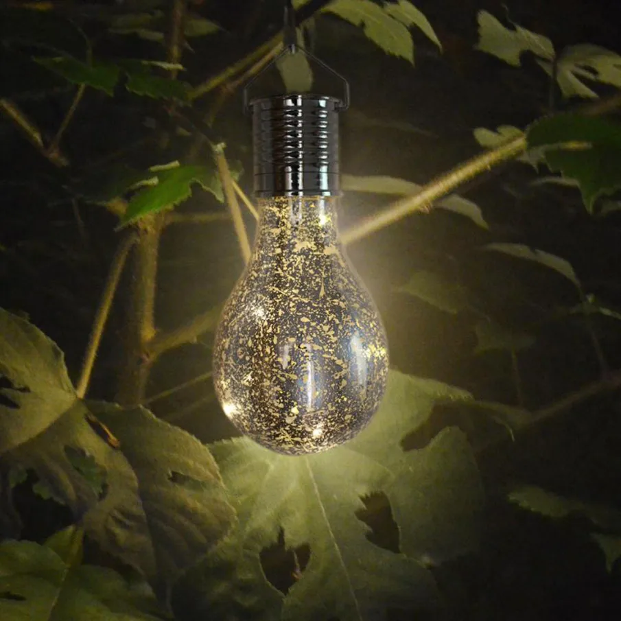 Waterproof Solar Rotatable Outdoor Garden Camping Hanging LED Light Lamp Bulb String Xmas Home Party Decor |