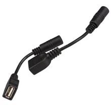2pcs 5 5 x 2 1mm DC Female to USB AF DC Male Power Connector Cable
