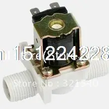 1/" BSPP 2-полосная нейлоновыми пластиковыми тяжести Солнечный нормально закрытый электромагнитный клапан 220 В переменного тока воздушный Газ Вода машина стиральная машина