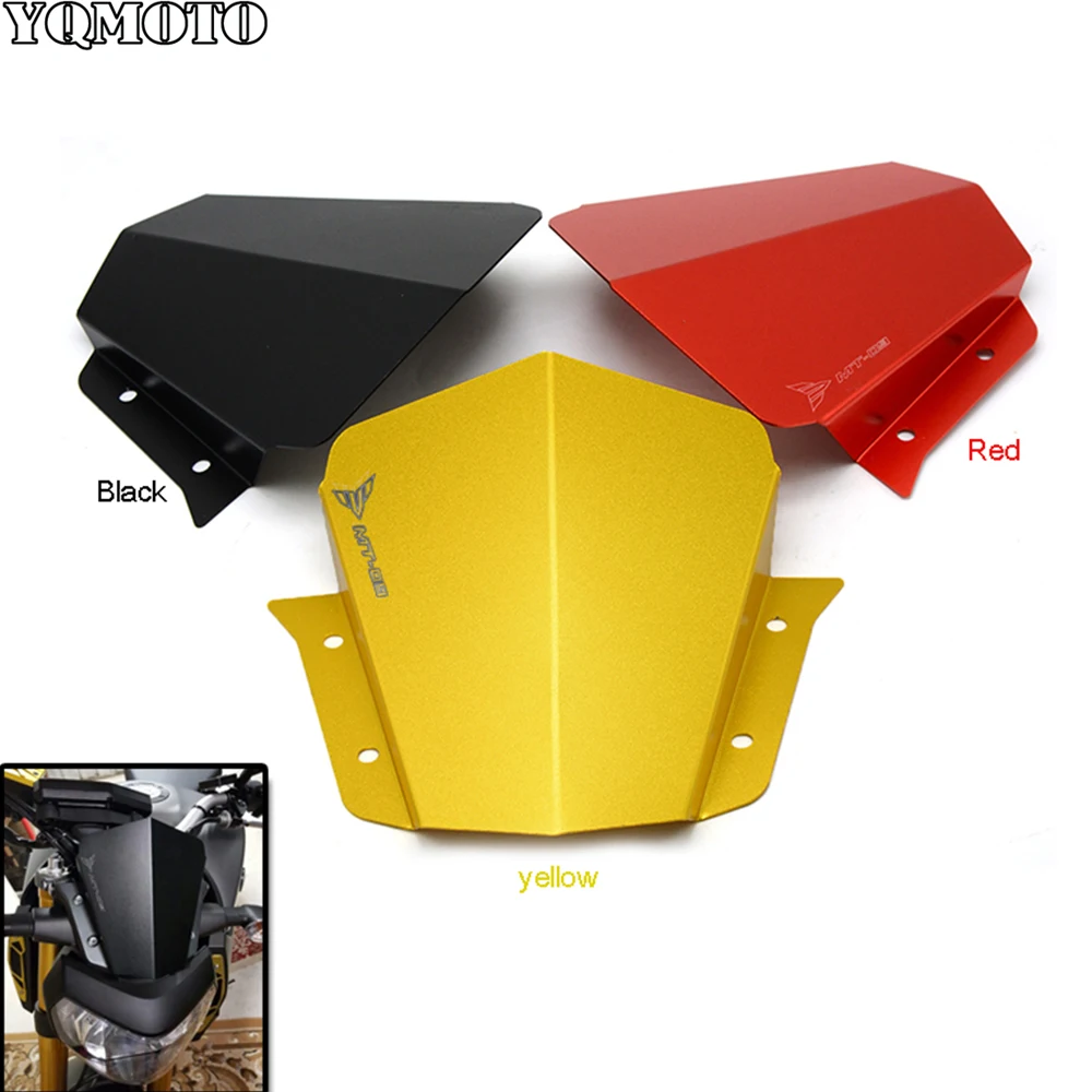 

Motorcycle Windshield WindScreen Front Odometer Sun Visor Shield Front deflector for Yamaha MT-09 FZ-09 MT09