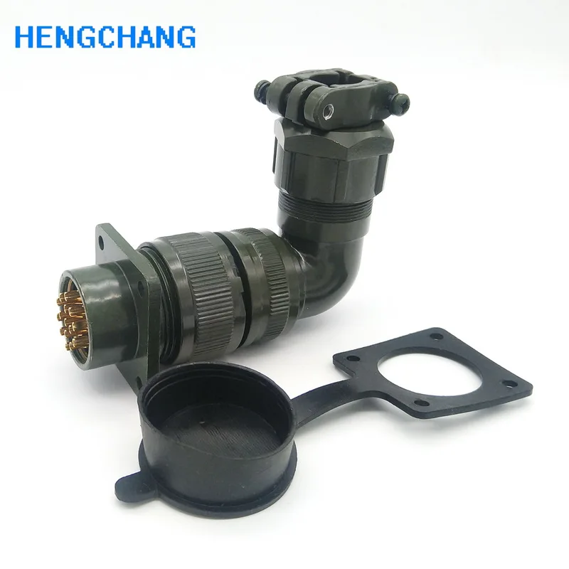 

Right angle YD28-15 15pin aviation plug waterproof connector for servo motor connector