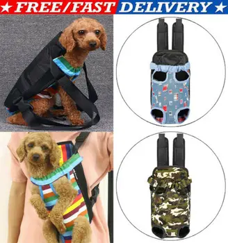 

Pet Cat Dog Carrier Backpack Adjustable Pet Front Carrier Travel Bag Legs Out