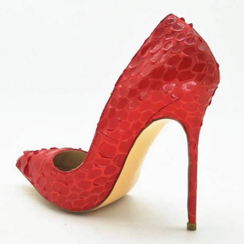 Dedo Tamaño Super Moda Novedad Delgado Mujer Del Señoras 43 Boda Pie Calzado Razamaza De Punta Rojo La 34 Mujeres Tacones Partido Zapatos pxndUw6q