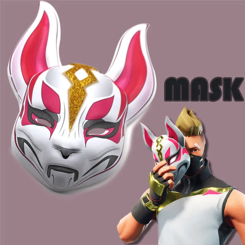 2018 игра дрейф косплей маска для лица лиса kitsune животное полная голова унисекс