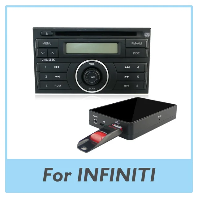 Car Radio Usb Aux Sd Card Adapter Mp3 Player Digital Cd Changer For Car Radio Usb Aux Sd Card Adapter Mp3 Player Digital Cd Changer For Infiniti G35 2003 2007