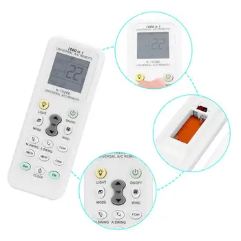 

Universal A/C Remote Control LCD Air Condition Controller For Air Conditioner Low Power Consumption K-1028E Remote Controller