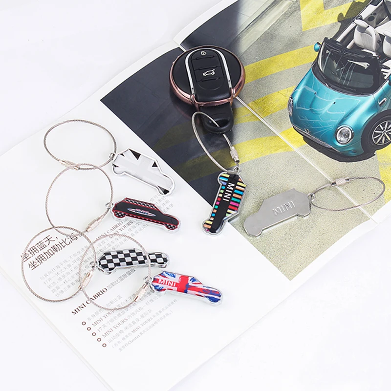 Брелок для ключей из нержавеющей стали Автомобильная подвеска модели Mini Cooper JCW One