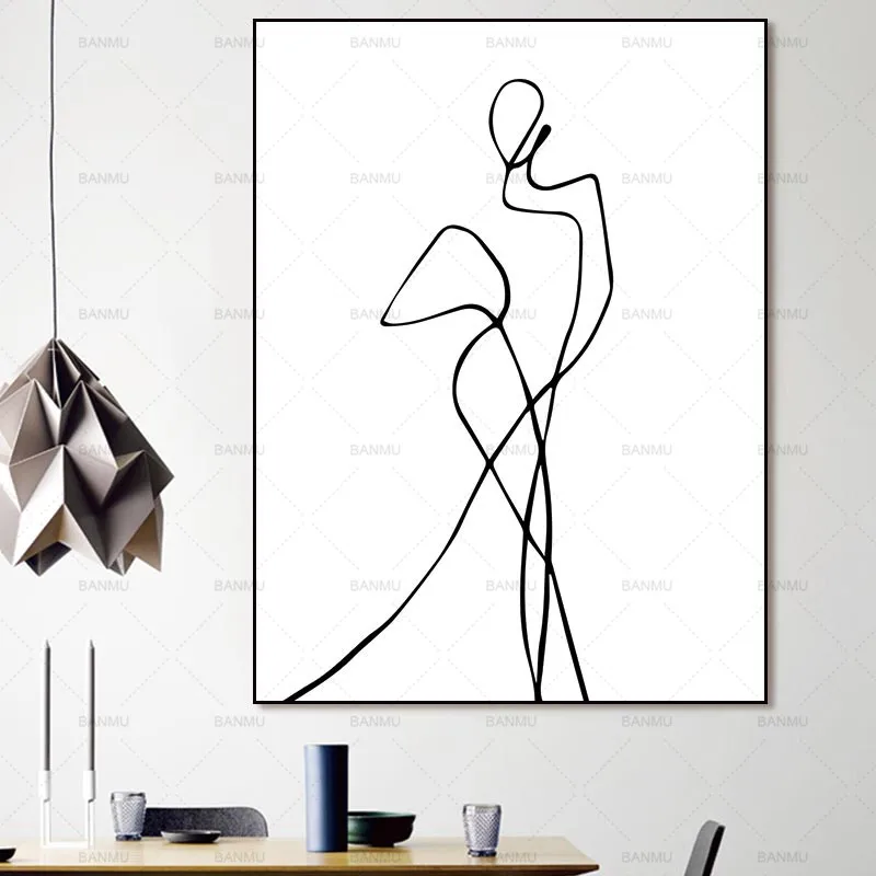 Grosshandel Leinwand Abstrakte Grafik Wall Pictures Poster Dekor