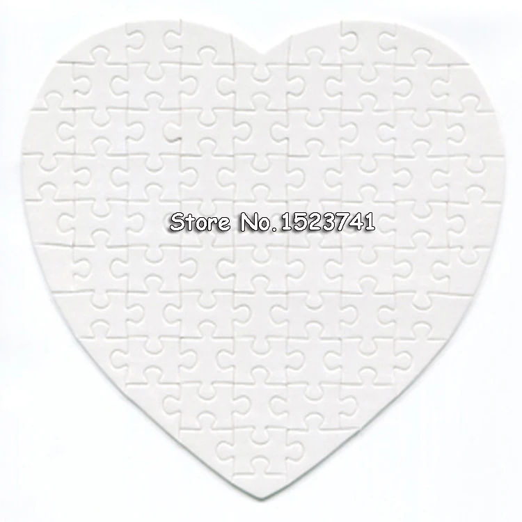 

1 pc Heart Sublimation Blank Puzzle DIY Craft Jigsaw Puzzle Free shipping